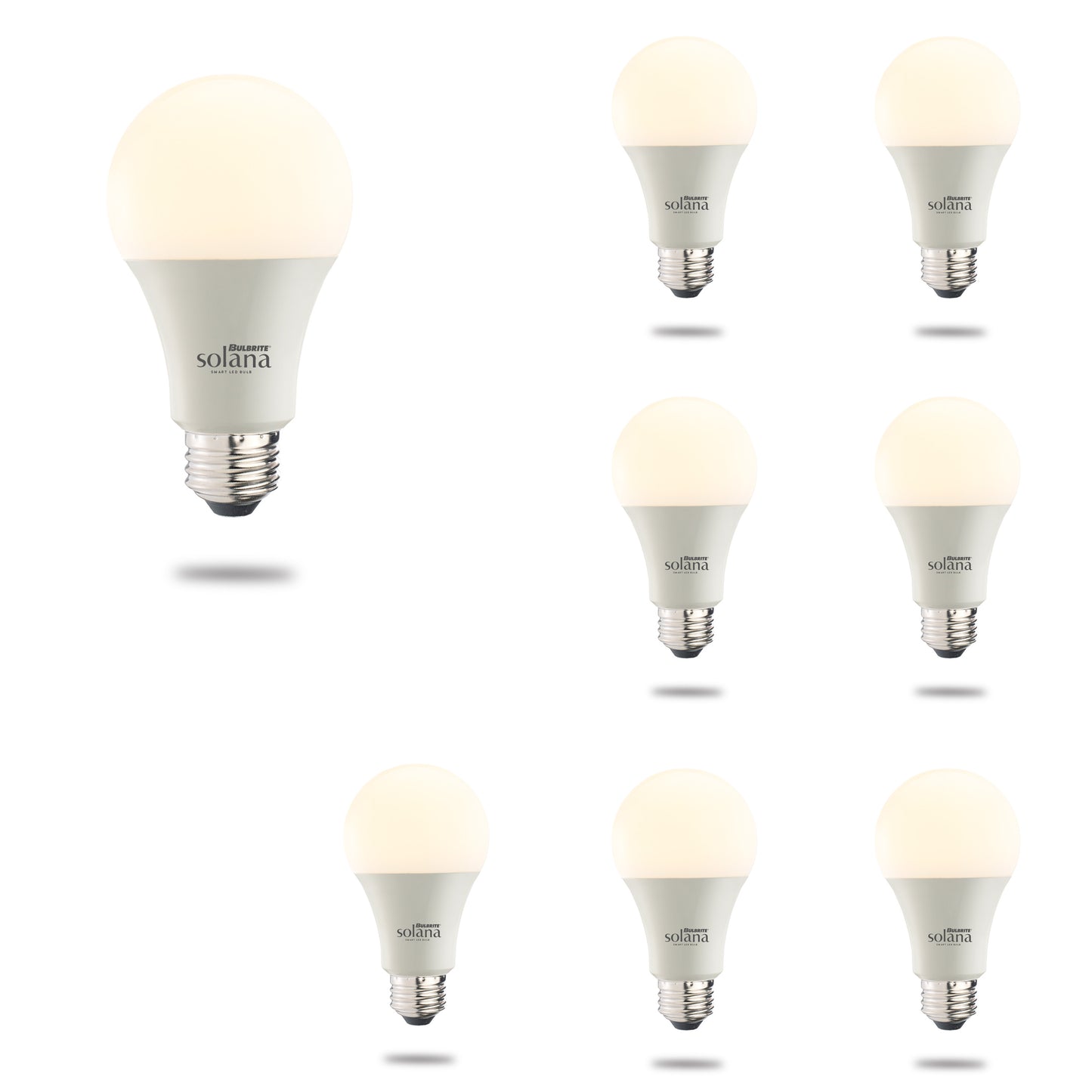 190121 - Frost A19 Wi-Fi Smart LED Light Bulb - 8 Watt - Adjustable Color Temperature - 8 Pack