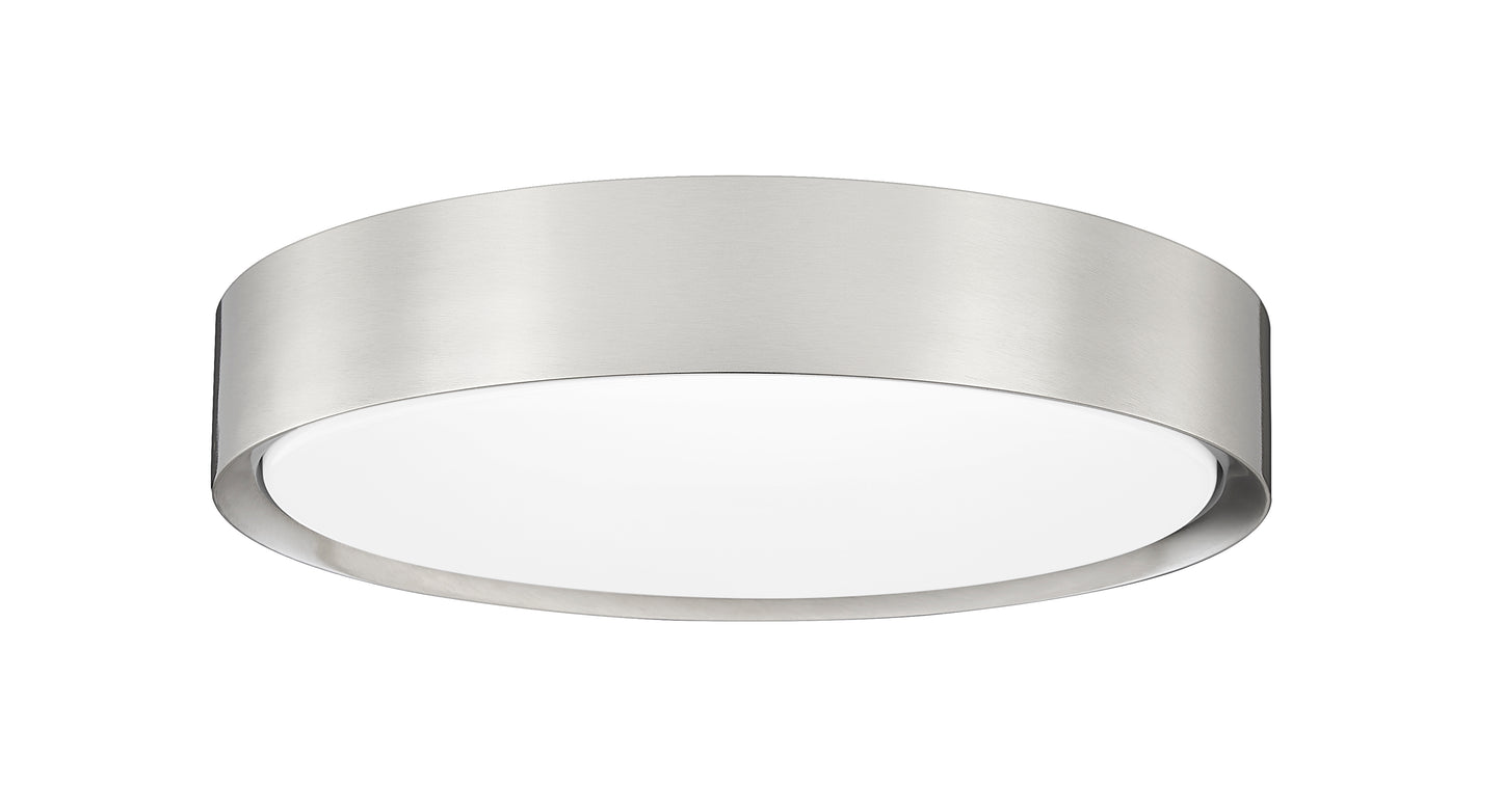 1014F16-BN-LED - Kawan 1 Light Flush 16" Mount - Brushed Nickel