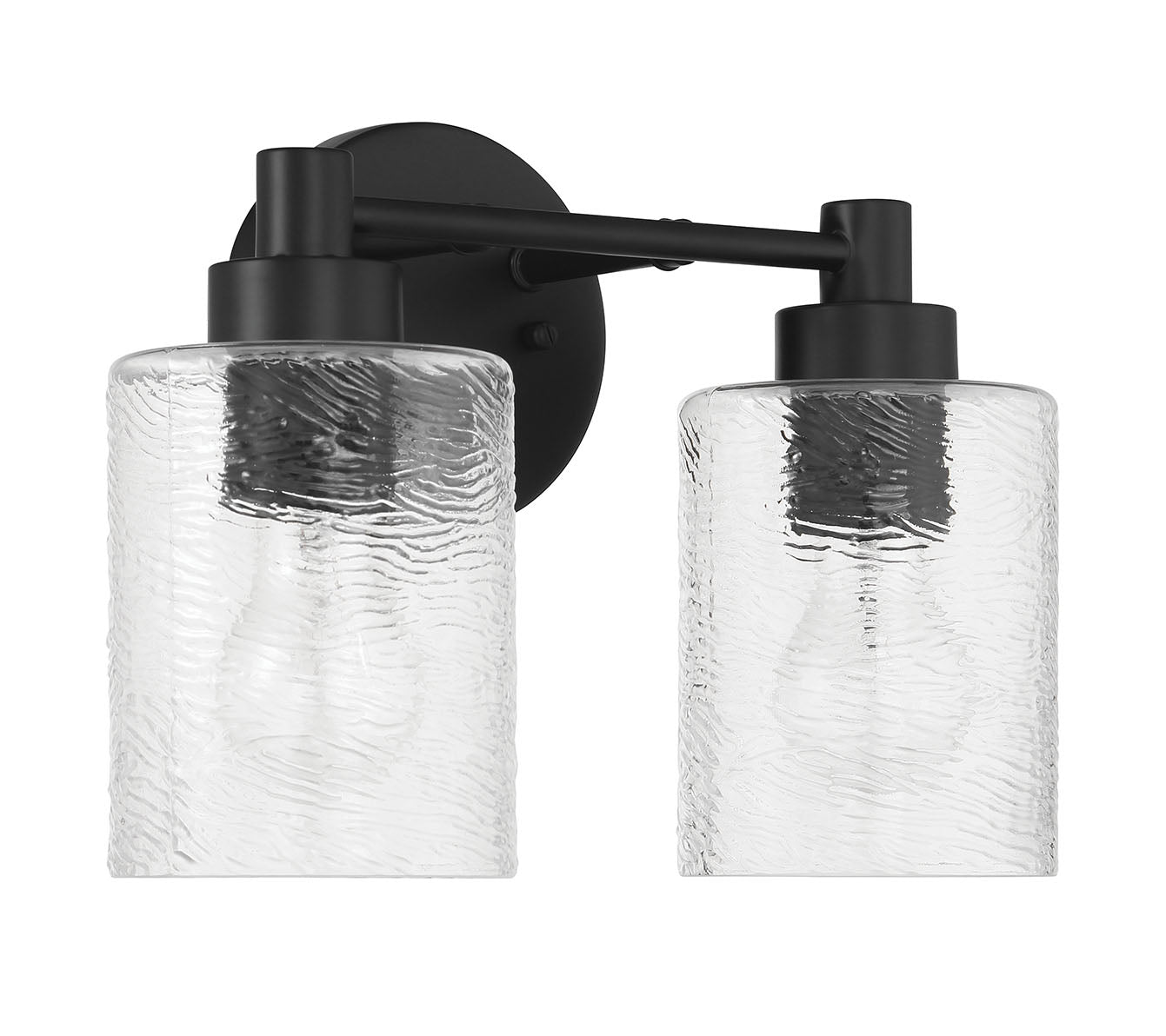 60202-FB - Lyndsey 2 Light 12.38" Wide Vanity Light - Flat Black