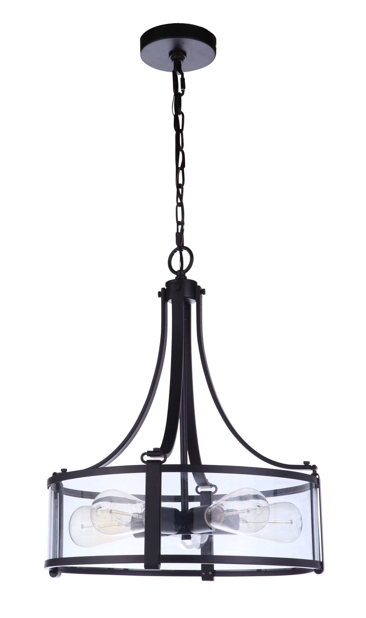 55395-FB - Elliot 5 Light 16" Wide Pendant - Flat Black