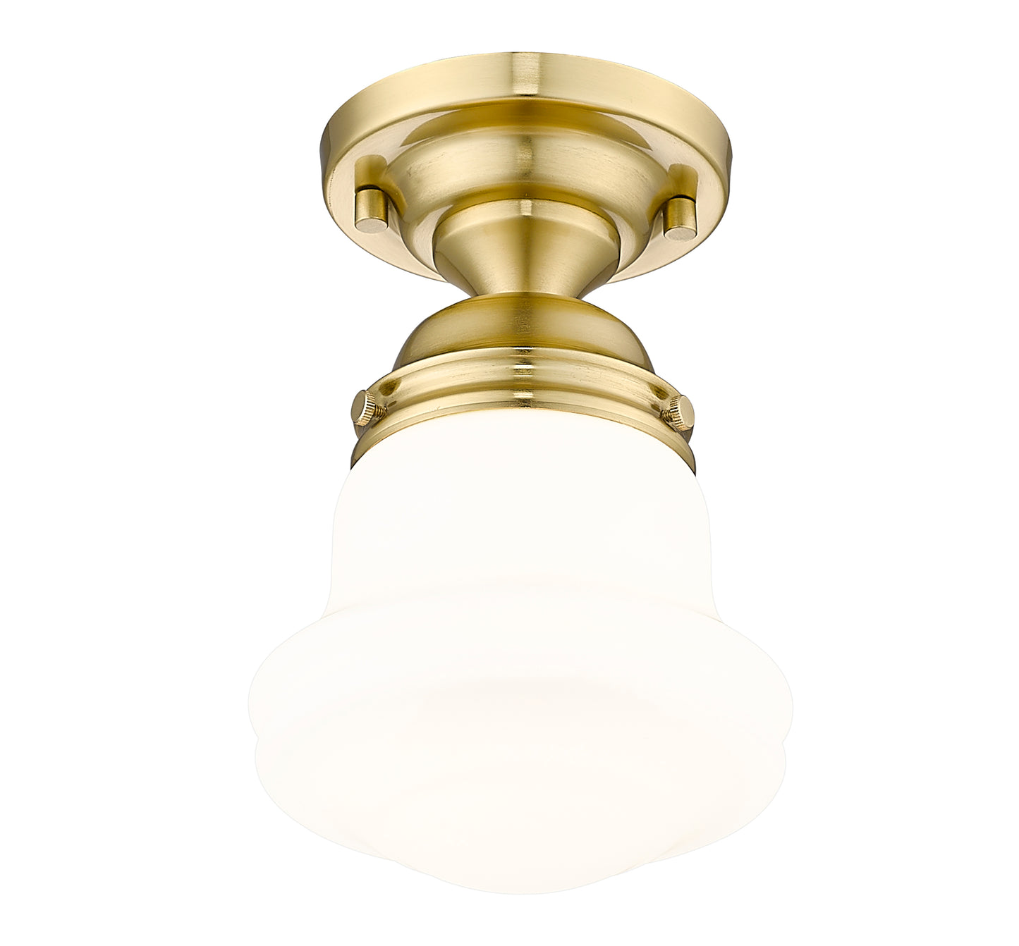 735F1-LG - Vaughn 1 Light Flush 6" Mount - Luxe Gold
