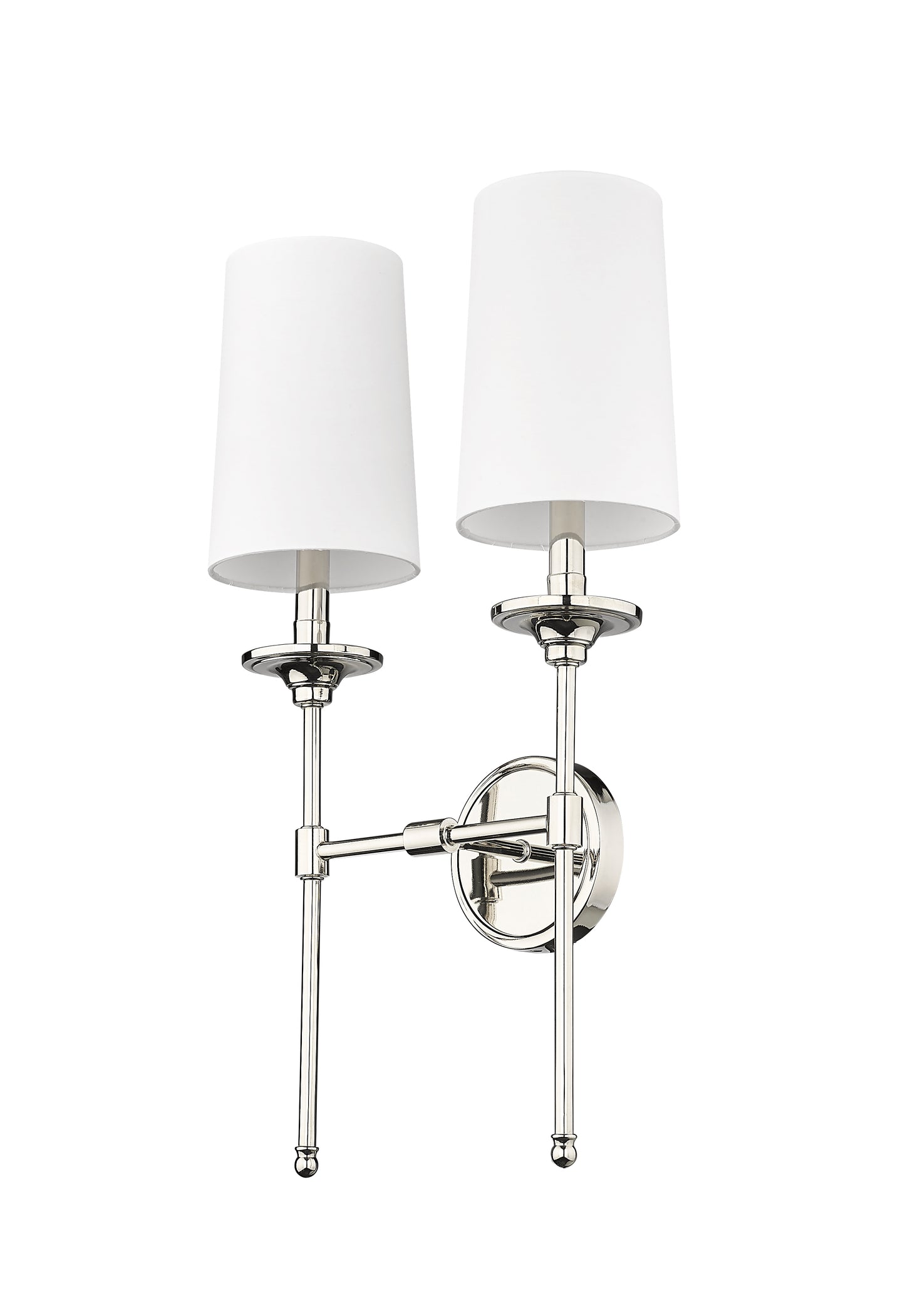 3033-2S-PN - Emily 2 Light Wall 24" Sconce - Polished Nickel