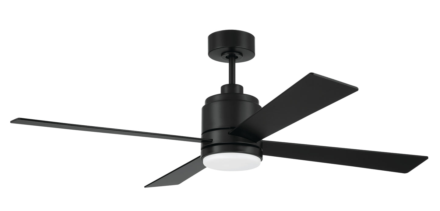MCY52FB4 - McCoy 52 4 Blade 52" 4 Blade Ceiling Fan with Light Kit - Flat Black