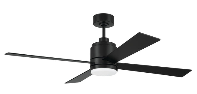MCY52FB4 - McCoy 52 4 Blade 52" 4 Blade Ceiling Fan with Light Kit - Flat Black