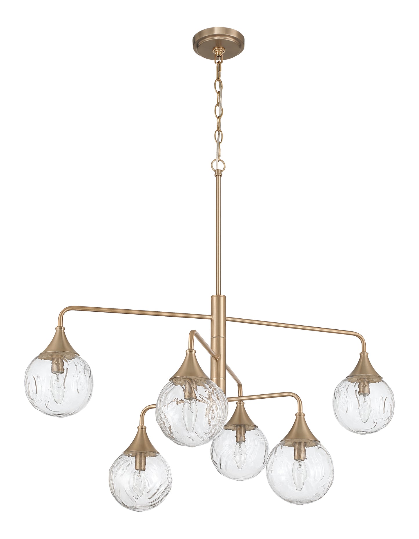 61226-CPZ - Reflection 6 Light 36" Wide Chandelier - Premium Bronze