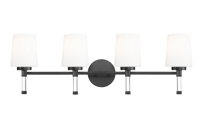 7700-4V-MB - Henri 4 Light 32" Vanity - Matte Black