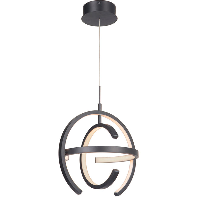 47891-MBK-LED - Dolby 1 Light 13.75" Wide Pendant - Matte Black