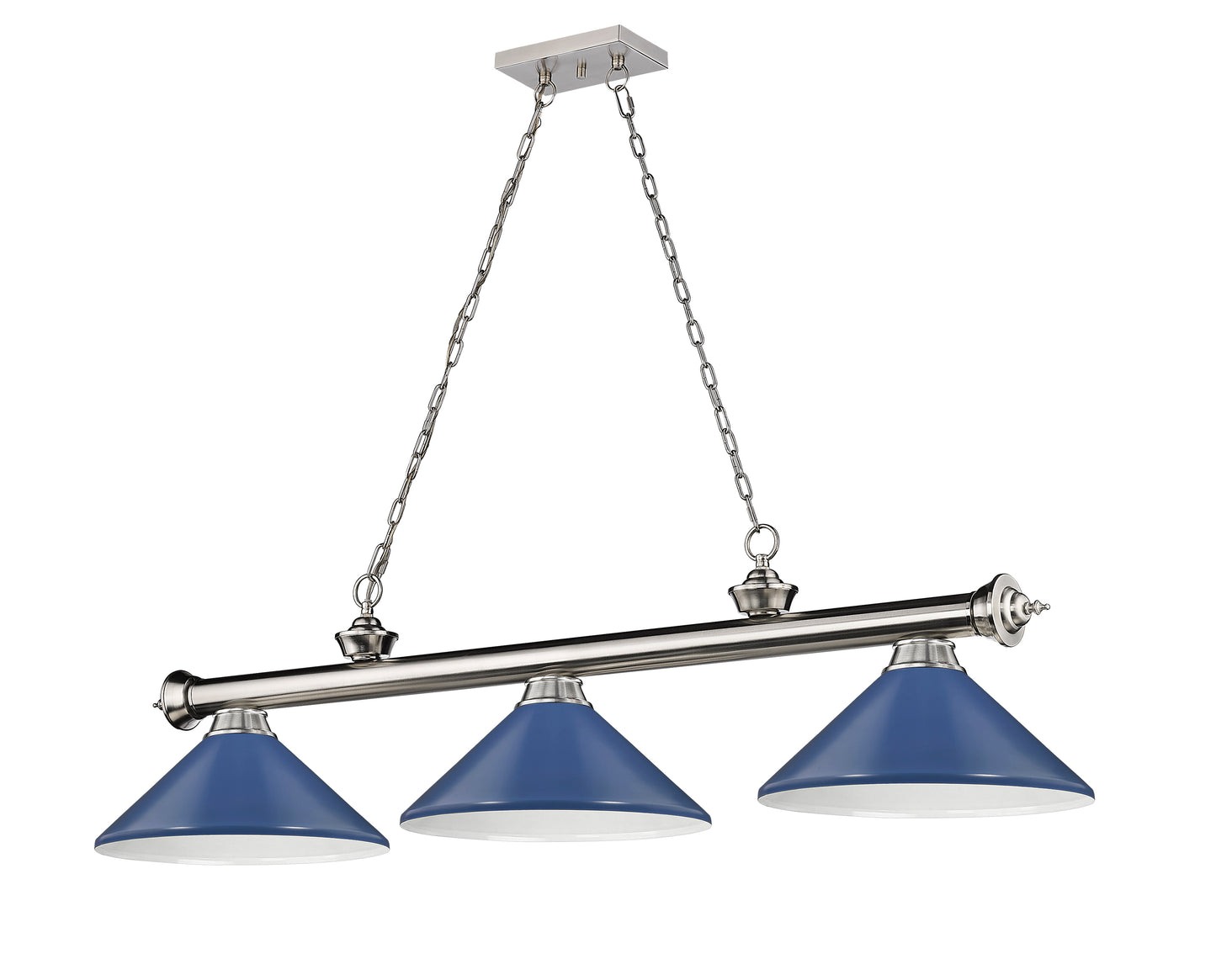 2306-3BN-MNB - Cordon 3 Light 58" Billiard - Brushed Nickel