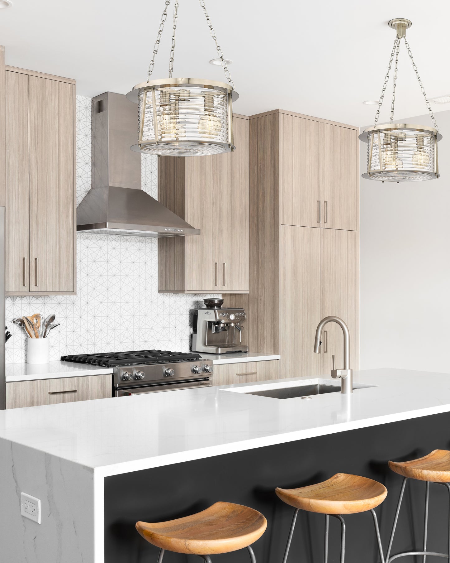 7503P18-BN - Cape Harbor 3 Light 18" Pendant - Brushed Nickel