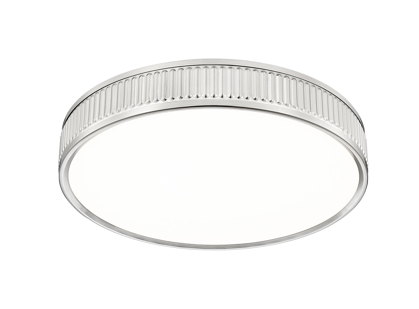 1013F16-BN-LED - Stari 1 Light Flush 17" Mount - Brushed Nickel