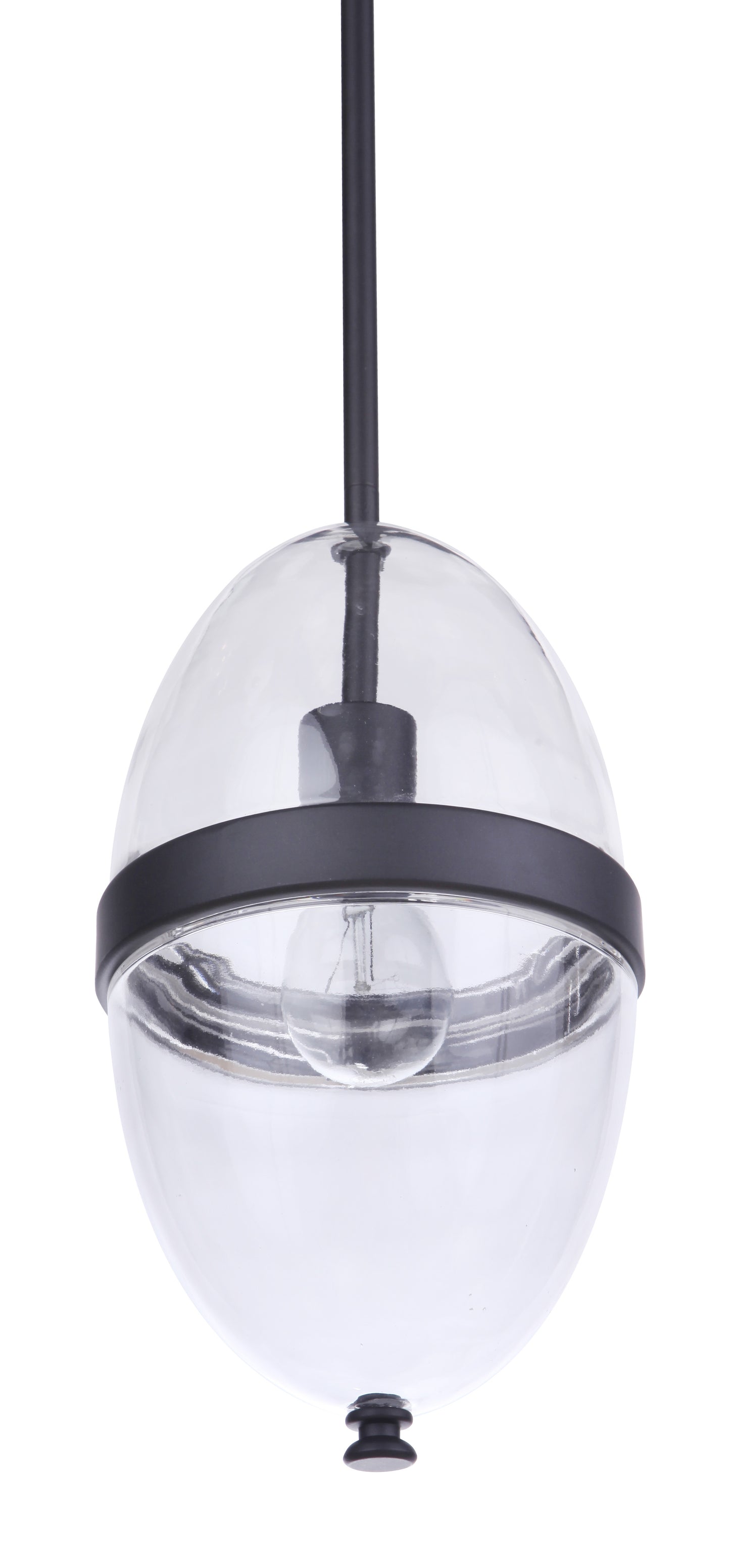 ZA3511-MN - Sivo 1 Light 6.75" Wide Outdoor Pendant - Midnight