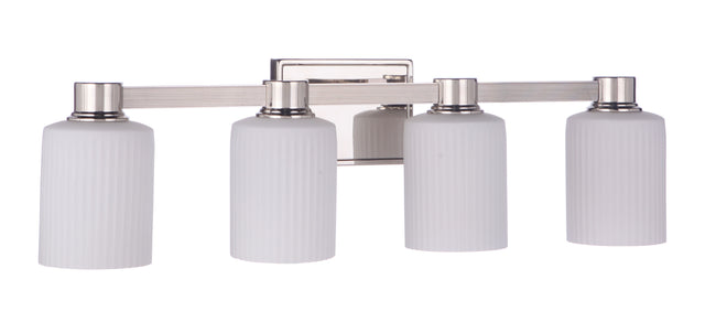 12928PLN4 - Bretton 4 Light 28" Wide Vanity Light - Polished Nickel