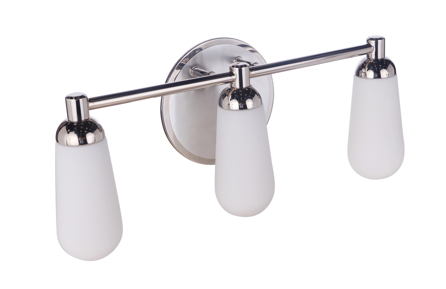 13122BNKPLN3 - Riggs 3 Light 22" Wide Vanity Light - Brushed Polished Nickel / Polished Nickel