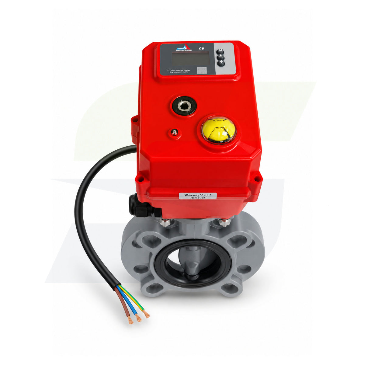 17388160060 - 6" Type 57P CPVC Butterfly Valve - Smart Fail-Safe Actuated, EPDM