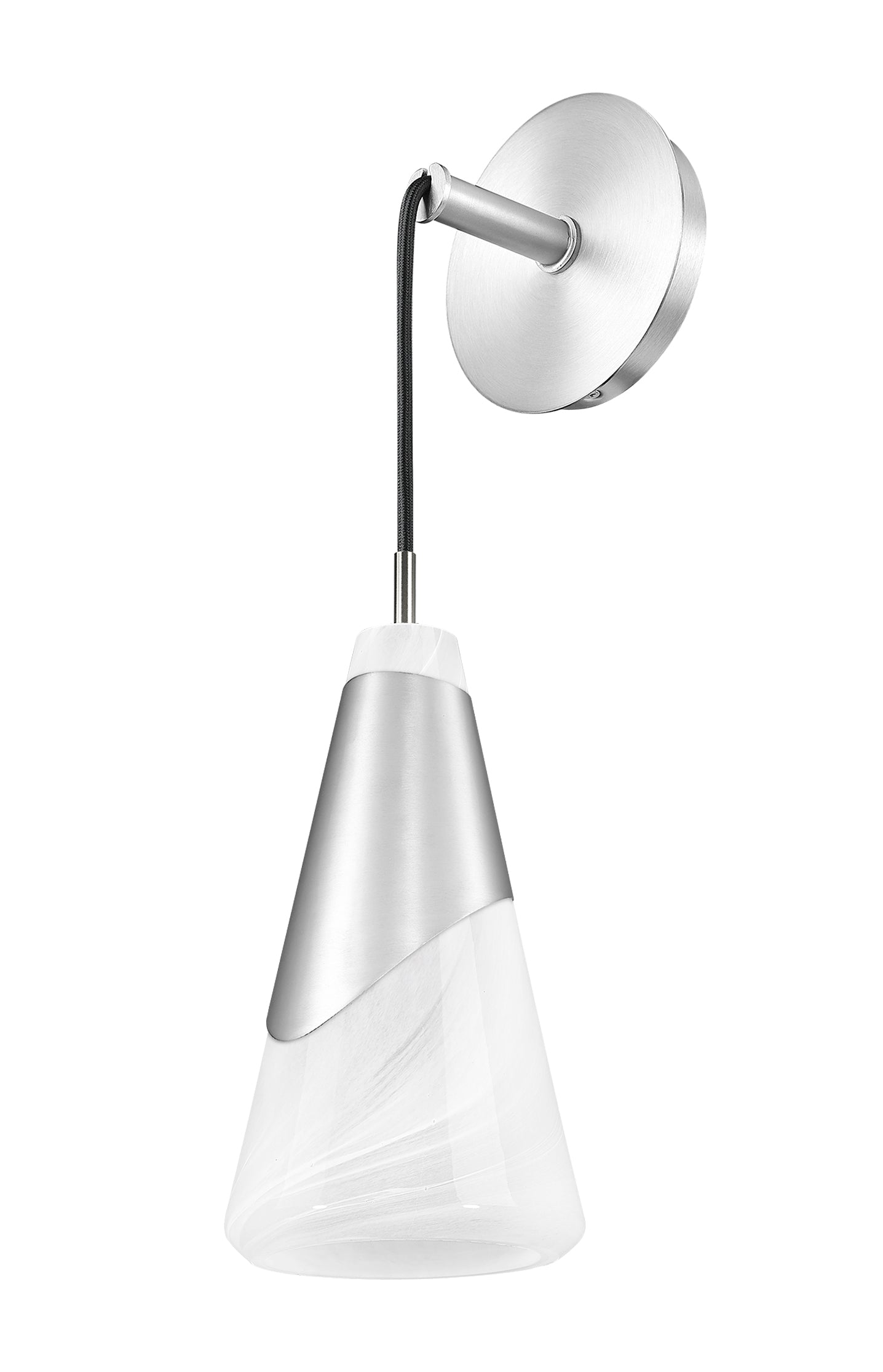 828-1S-BN - Aimie 1 Light Wall 20" Sconce - Brushed Nickel