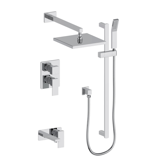 BLS-SHS16-CH - Bliss Rainfall Shower System with 16" Oversized Shower Head in Chrome