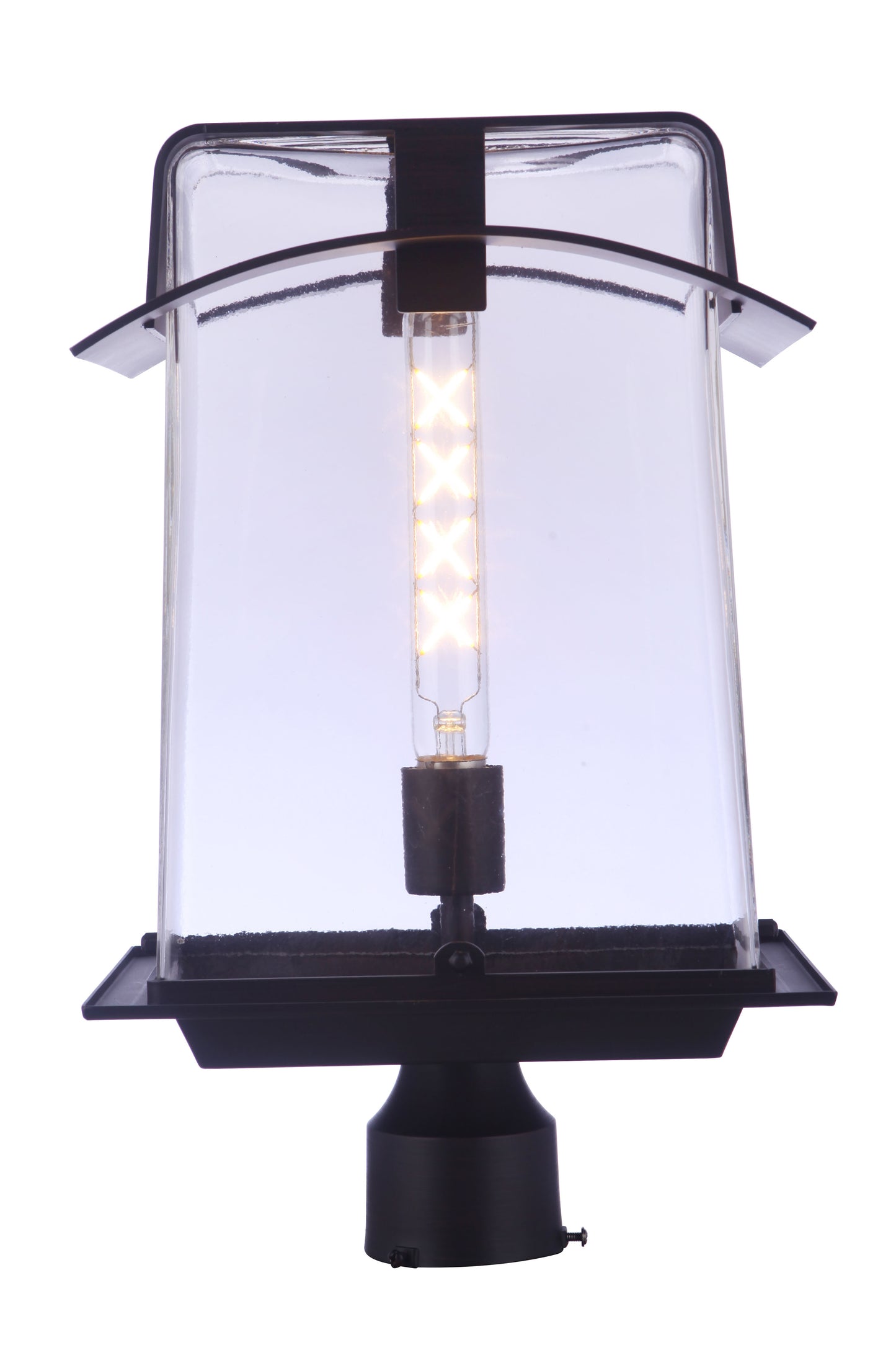 ZA6025-ABZ - Smithy 1 Light 18" High Outdoor Post - Aged Bronze Brushed