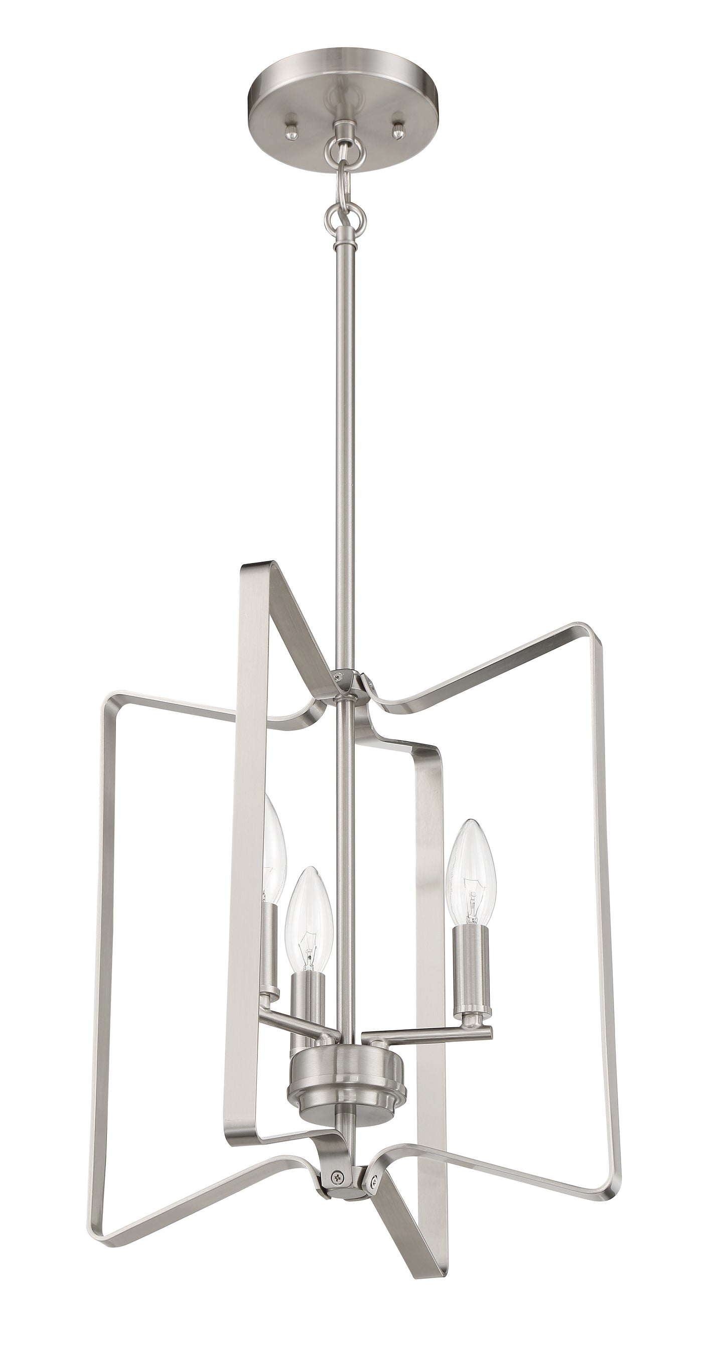 56133-BNK - Shayna 3 Light 13" Wide Foyer Light - Brushed Nickel