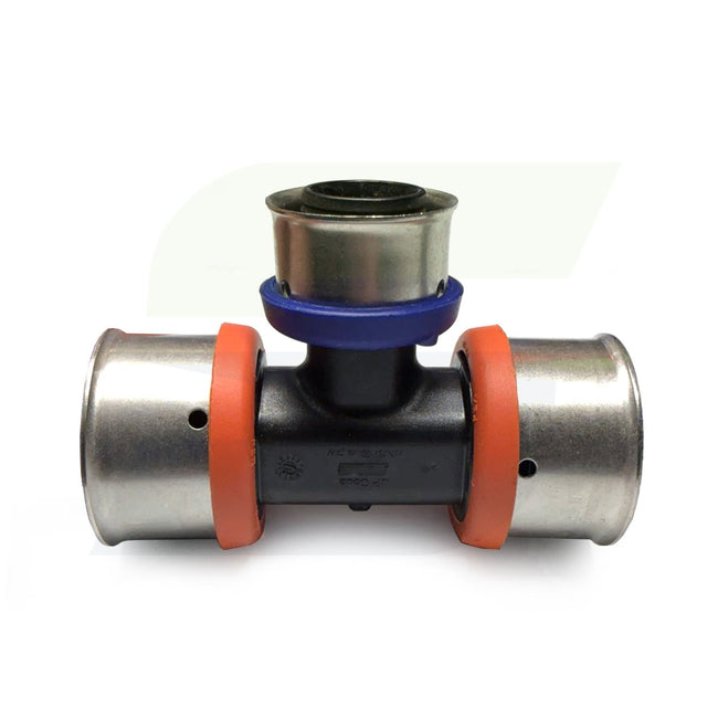 49554 - V5618 Polymer PEX Tee, 1" x 1" x 3/4"
