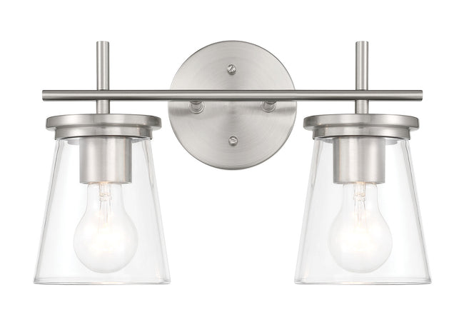60402-BNK - Connell 2 Light 14.5" Wide Vanity Light - Brushed Nickel