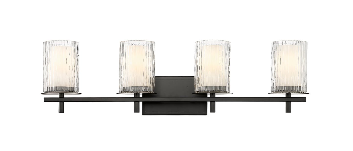 1949-4V-MB - Grayson 4 Light 31" Vanity - Matte Black