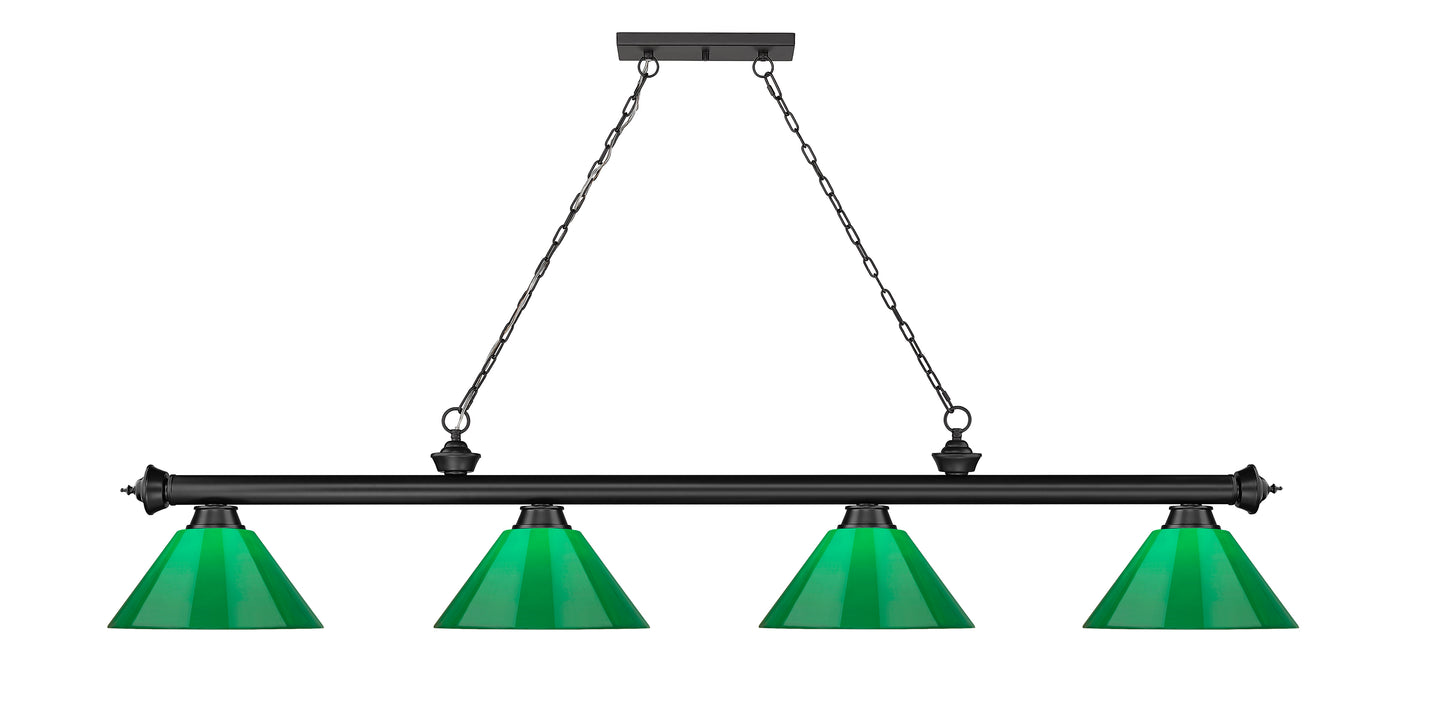 2306-4MB-PGR - Cordon 4 Light 81" Billiard - Matte Black