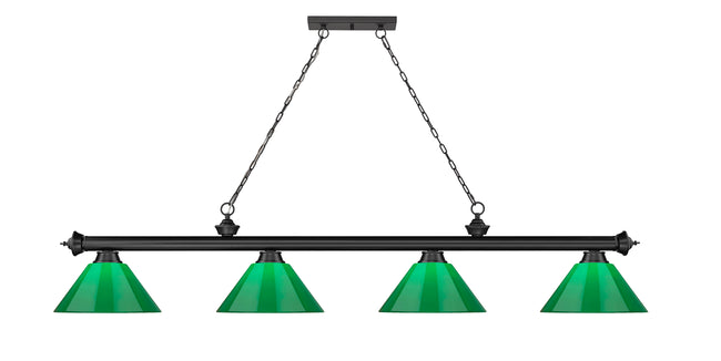 2306-4MB-PGR - Cordon 4 Light 81" Billiard - Matte Black