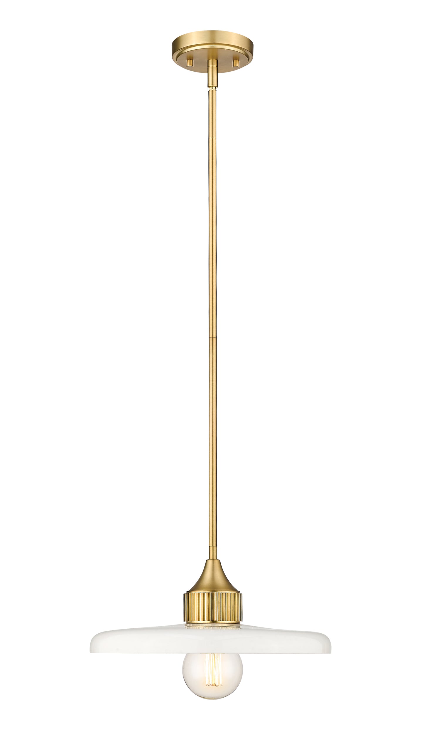 820P14-OBR - Paloma 1 Light 14" Pendant - Olde Brass