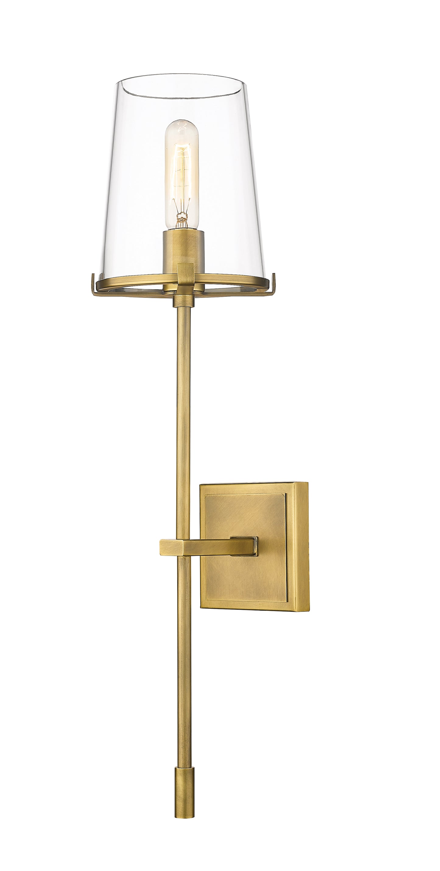 3032-1S-RB - Callista 1 Light Wall 26" Sconce - Rubbed Brass