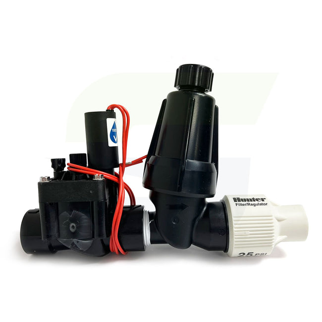 PCZ-101-25 - Drip Control Zone Kit - 1" PGV Flow Control Valve, Filter and 25 PSI Regulator