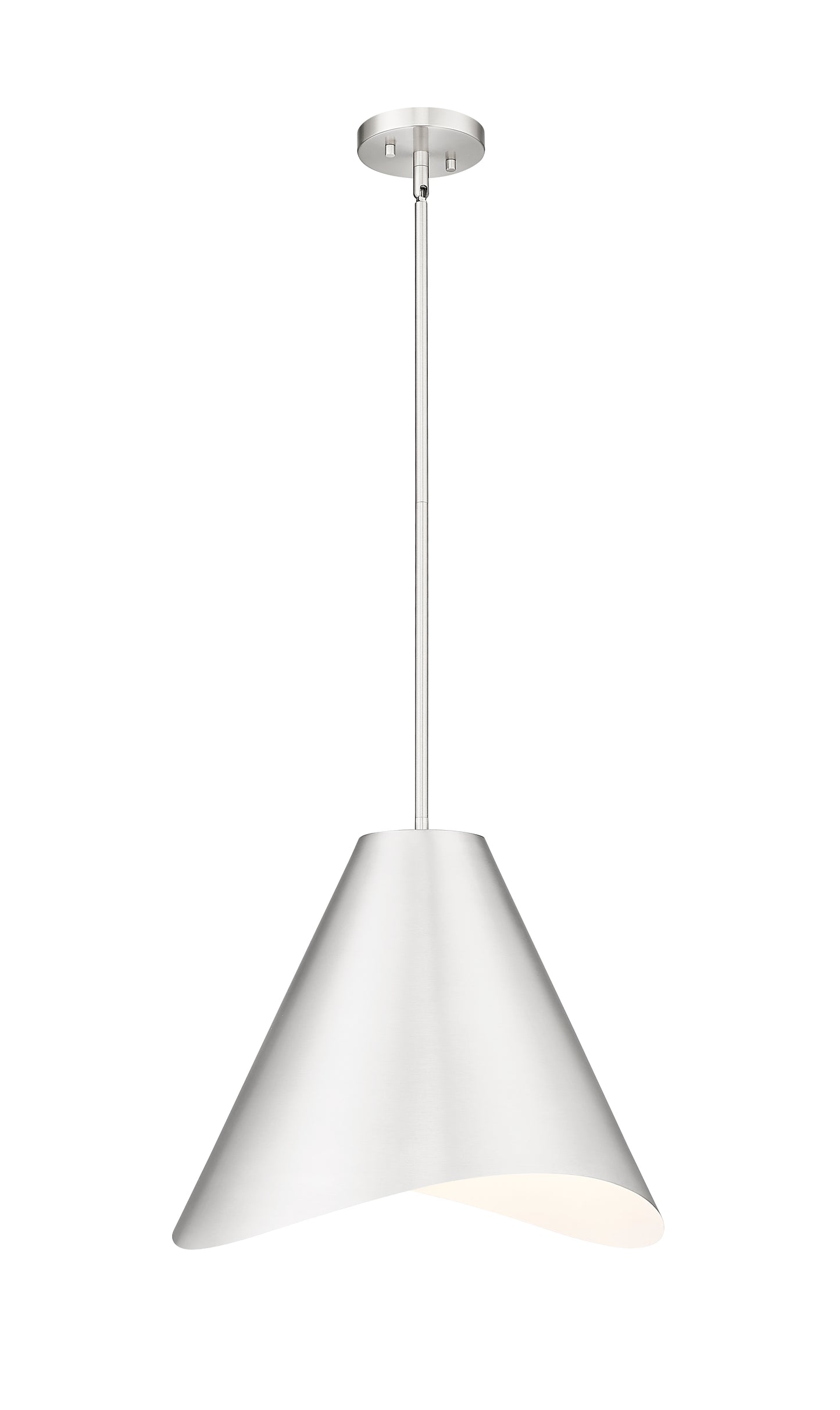 1952P18-BN - Aria 1 Light 18" Pendant - Brushed Nickel