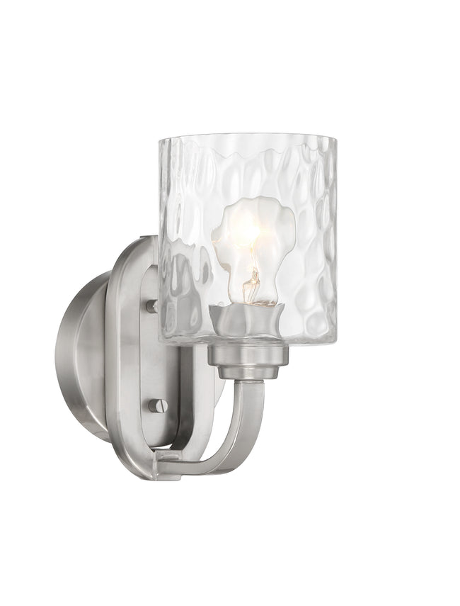 54261-BNK - Collins 1 Light 9" High Wall Sconce - Brushed Nickel