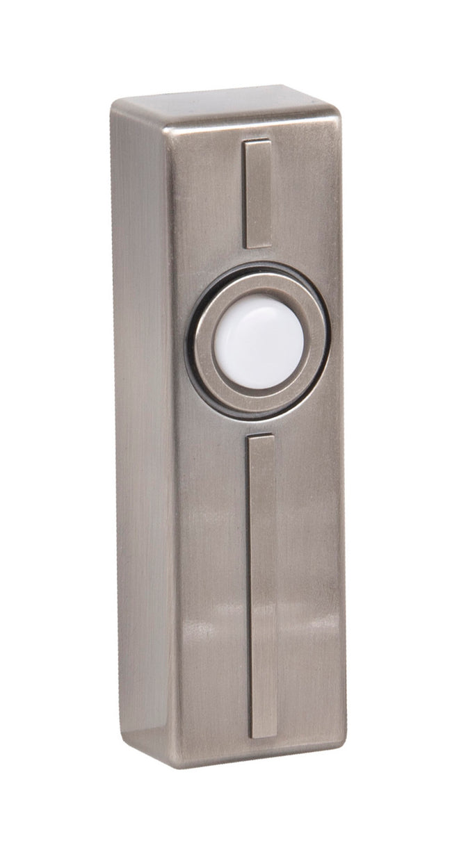 PB5013-AN - Push Button-Surface Mount 1 Light 1.1" Wide Chime Button - Antique Brass