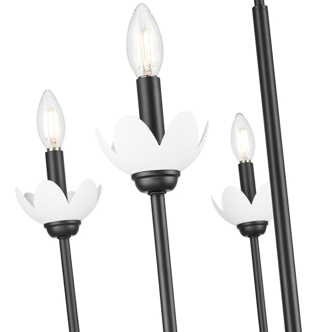 352-5MB - Allistair 5 Light 24" Chandelier - Matte Black