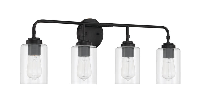 56004-FB - Stowe 4 Light 31" Wide Vanity Light - Flat Black