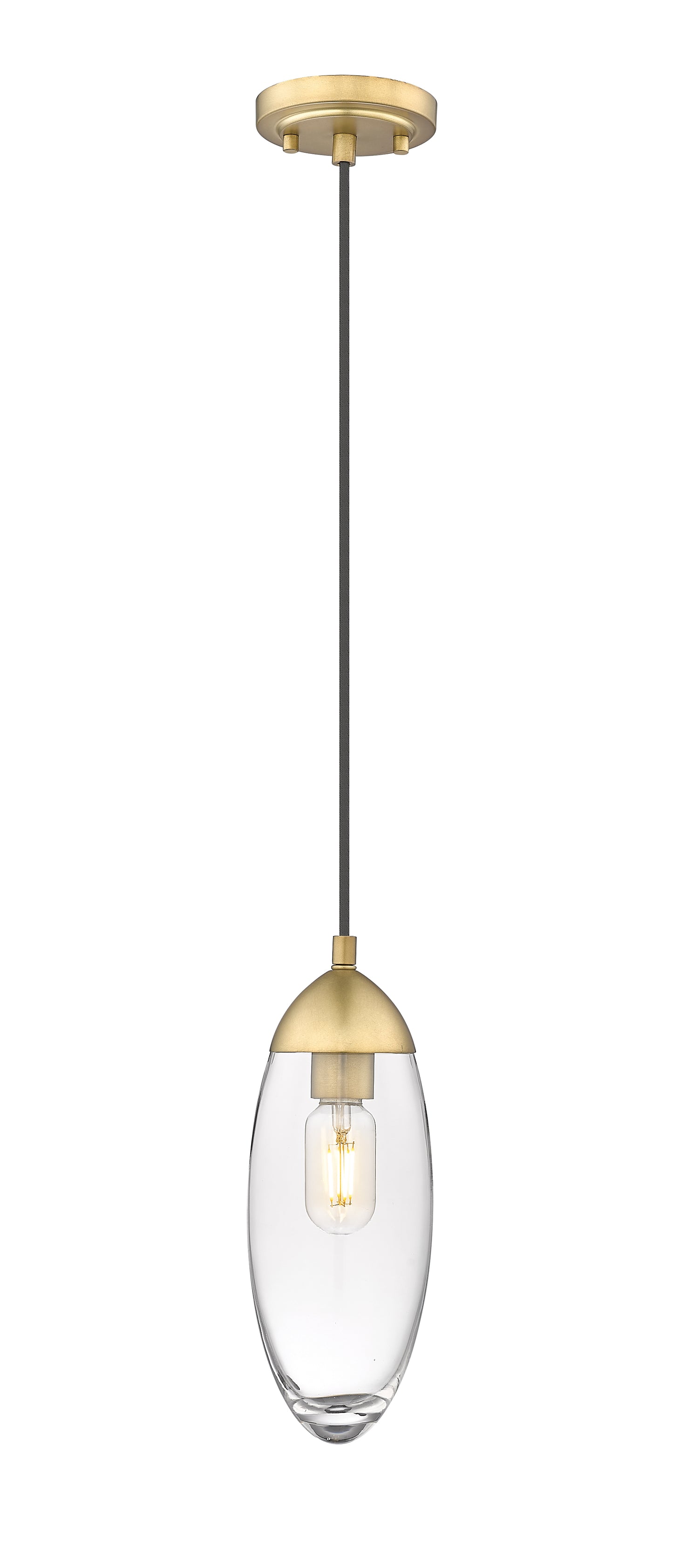 651P-RB - Arden 1 Light 4" Pendant - Rubbed Brass