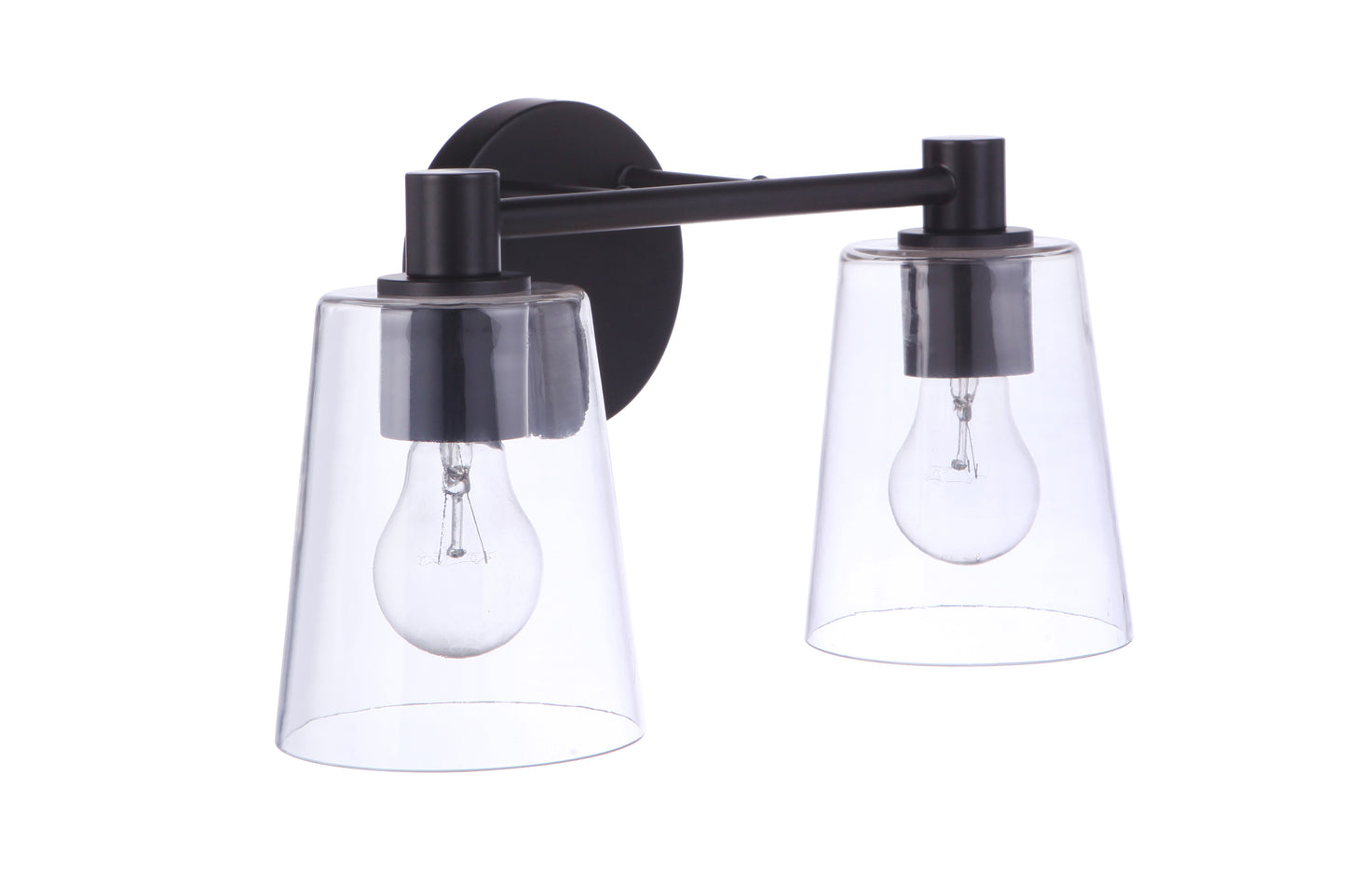 12615FB2 - Emilio 2 Light 15" Wide Vanity Light - Flat Black