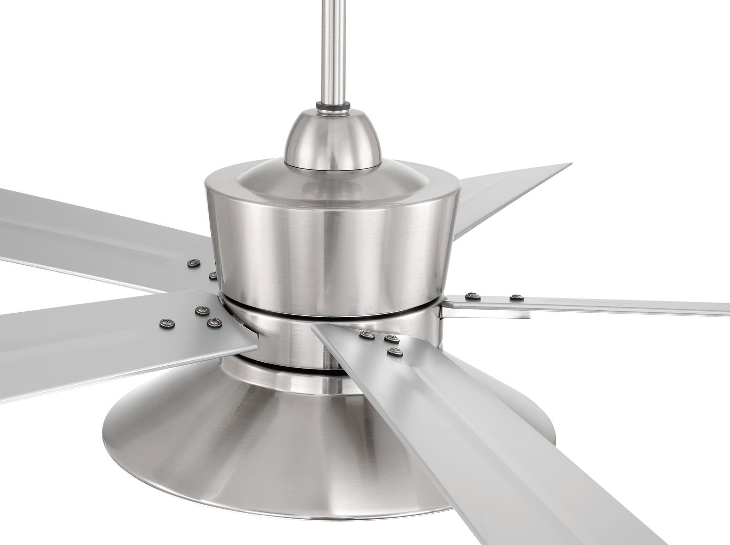 TOP52BNK5 - Topper 52" 5 Blade Indoor Outdoor Ceiling Fan with Light Kit - Brushed Nickel