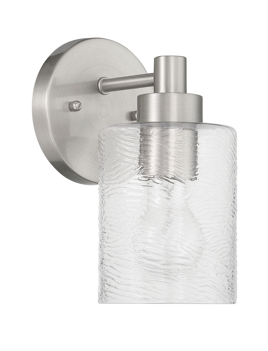 60201-BNK - Lyndsey 1 Light 9" High Wall Sconce - Brushed Nickel