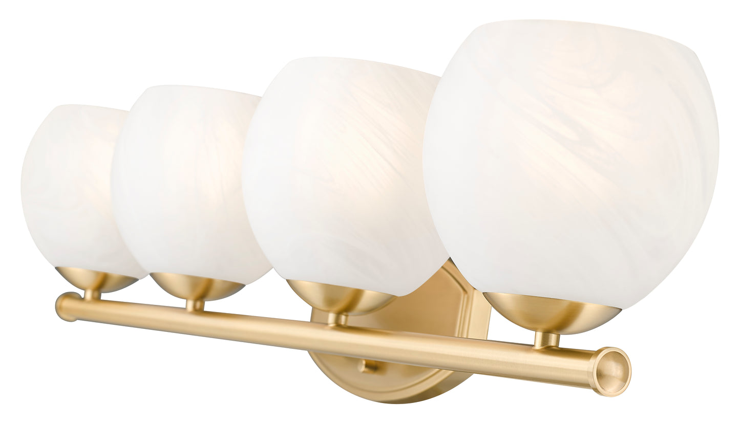 1963-4V-MGLD - Colette 4 Light 32" Vanity - Modern Gold