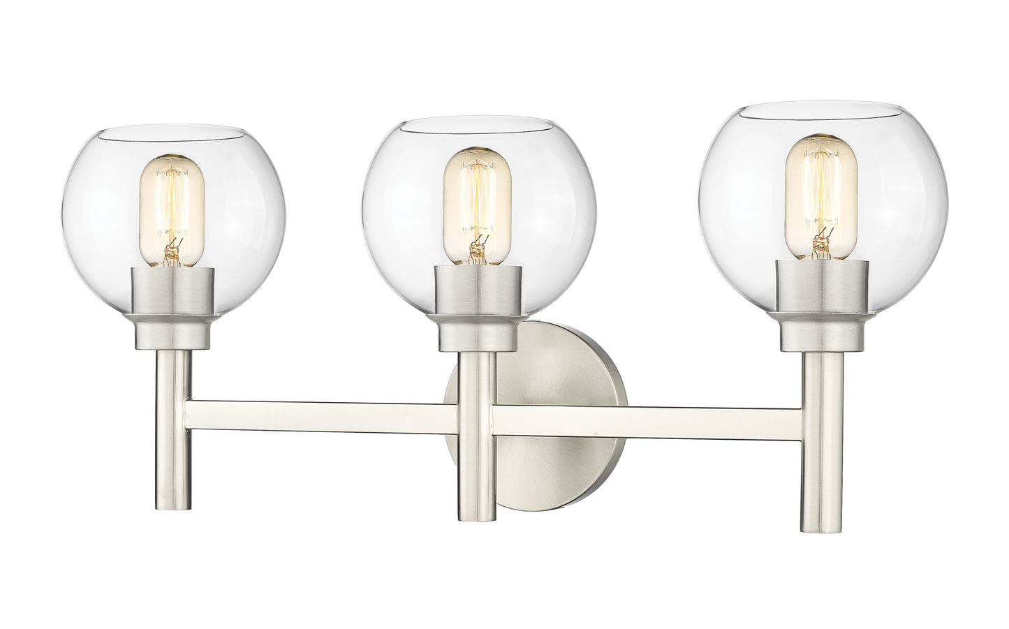 7502-3V-BN - Sutton 3 Light 24" Vanity - Brushed Nickel