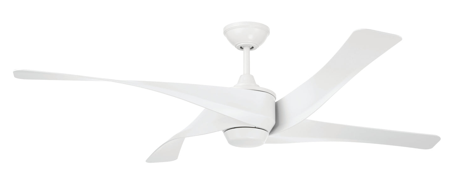 VNN58W4 - Venn 58" Indoor/Outdoor Ceiling Fan 58" 4 Blade Indoor Outdoor Ceiling Fan with Light Kit - White