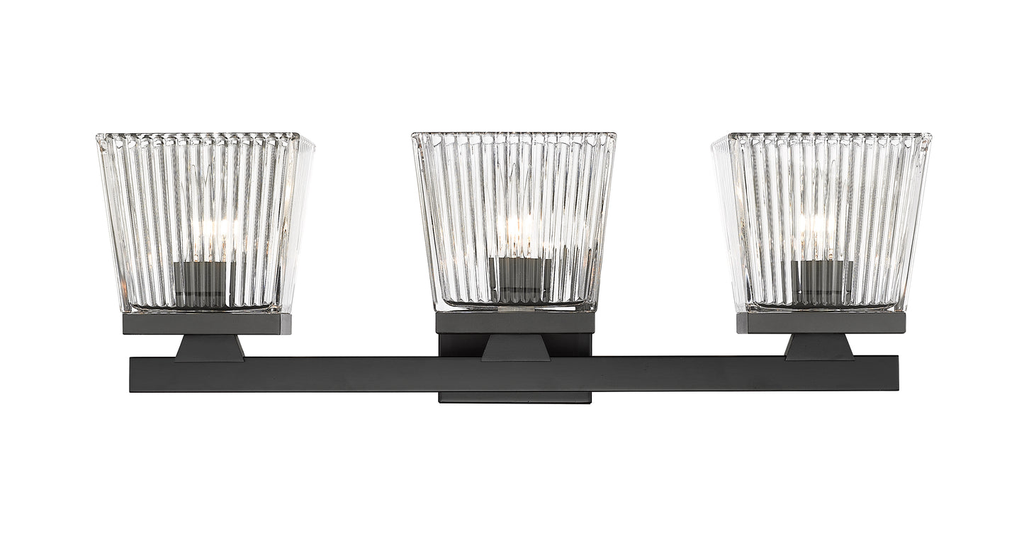 1936-3V-MB - Astor 3 Light 23" Vanity - Matte Black