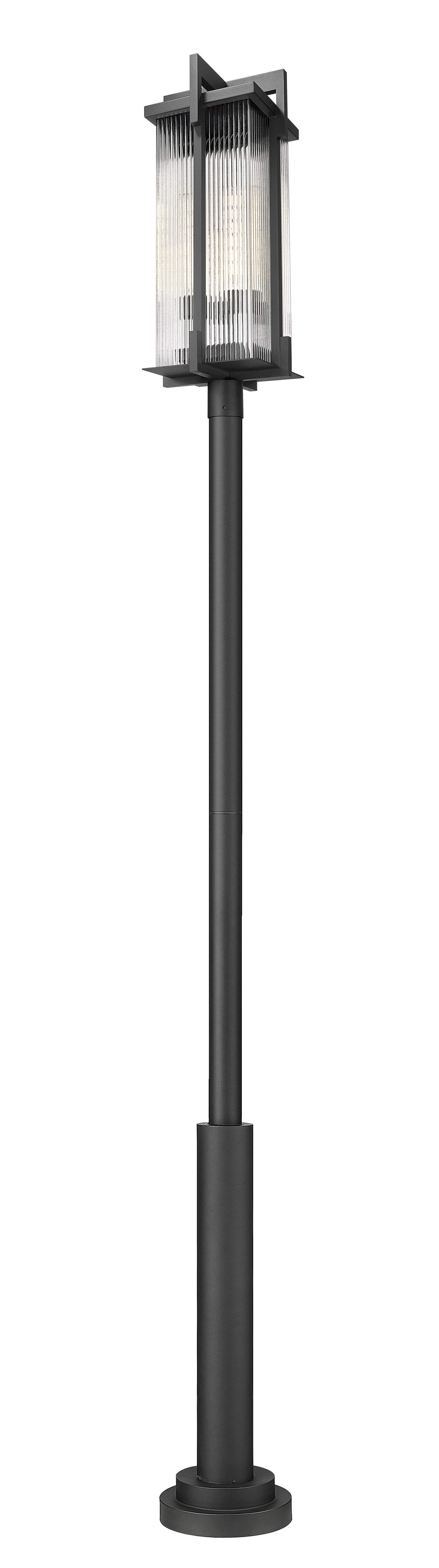 5031PHXLR-5010P-BK -  Fortis 3 Light 127" Post Light - Sand Black