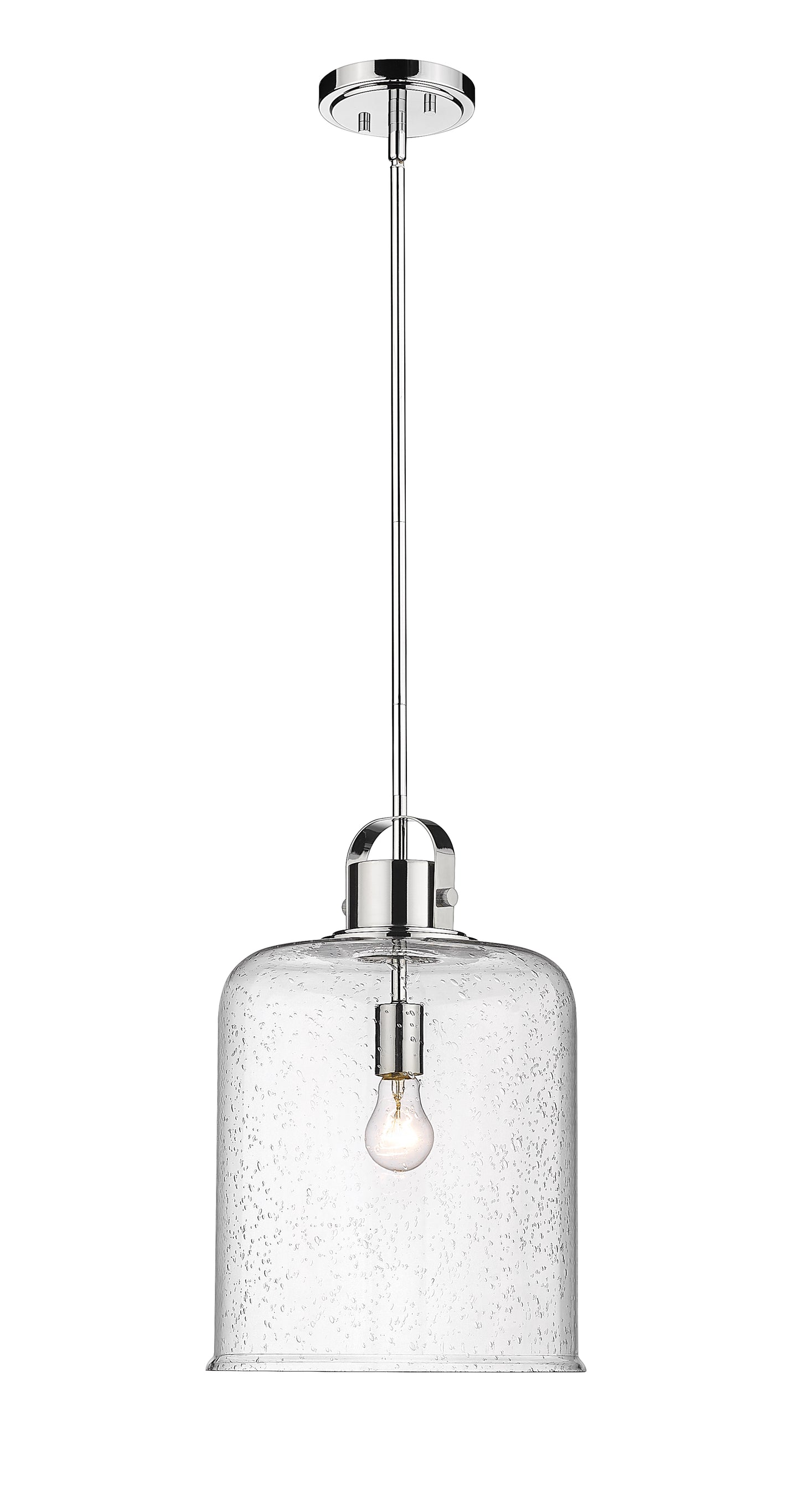 340P12-CH - Kinsley 1 Light 12" Pendant - Chrome