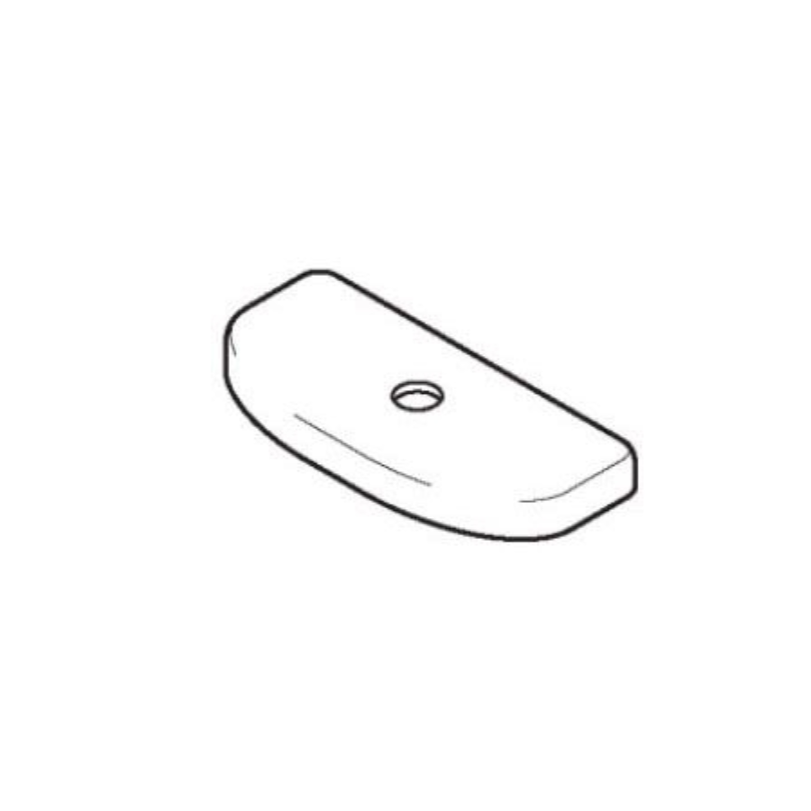 TCU446CRU#01 - Tank Lid with Velcro Tape for ST446UM Toilet Tank - Cotton White