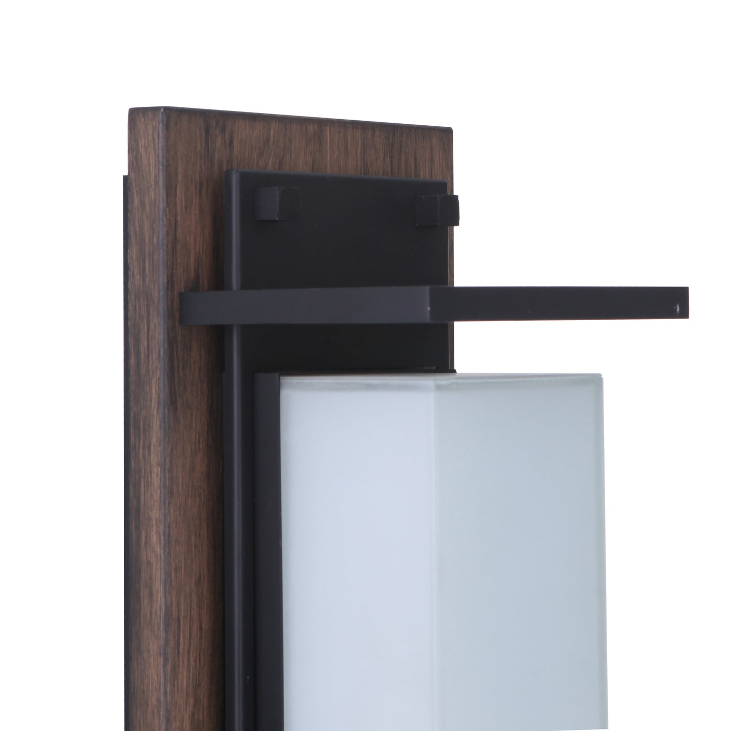 ZA2502-WBMN-LED - Heights 1 Light 15" High Outdoor Wall Lantern - Whiskey Barrel / Midnight