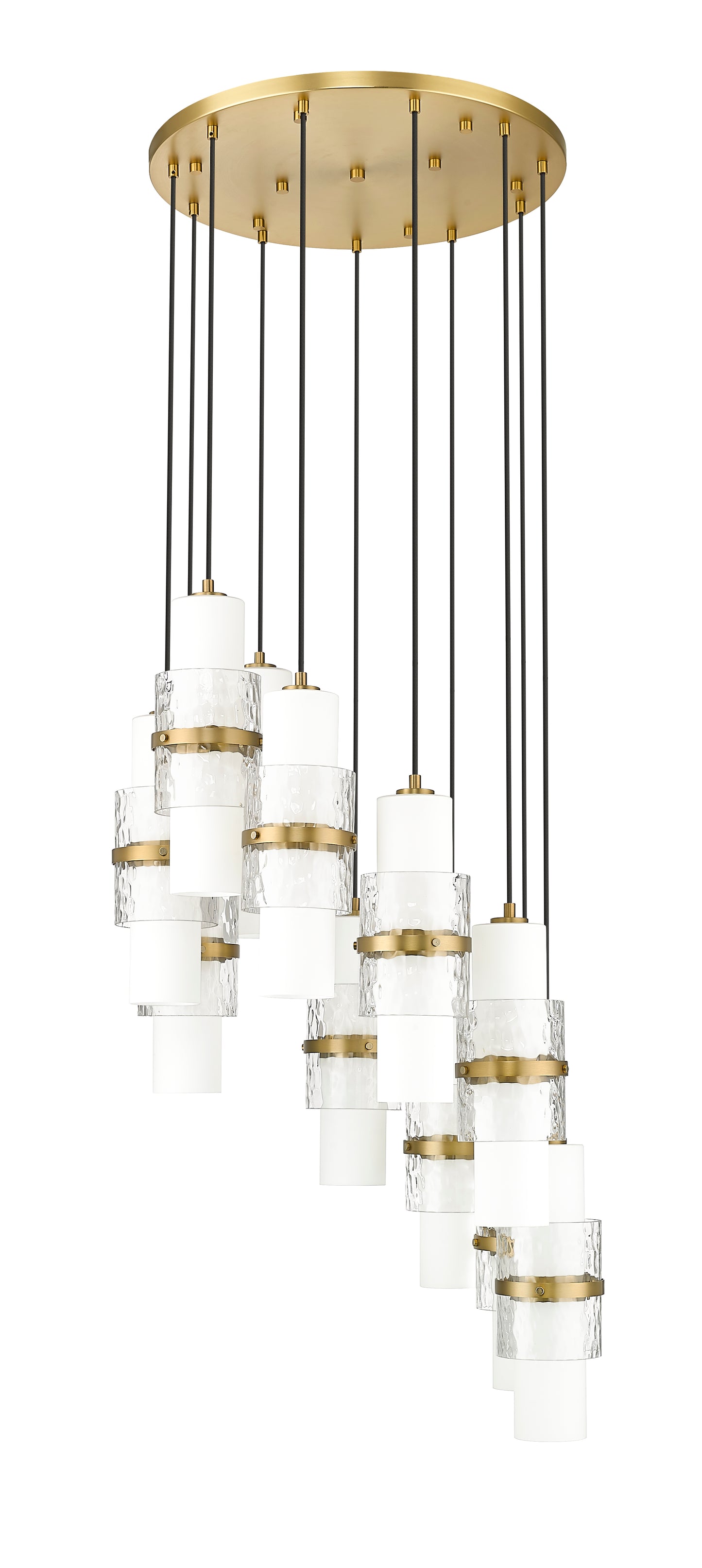 1946P-11R-MGLD - Cayden 11 Light 24" Chandelier - Modern Gold