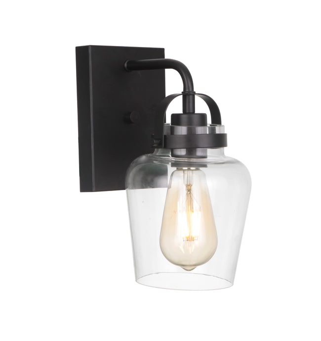 53501-FB - Trystan 1 Light 10" High Wall Sconce - Flat Black
