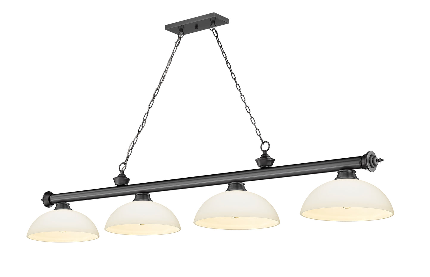 2306-4BP-DMO14 - Cordon 4 Light 81" Billiard - Bronze Plate